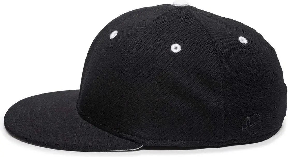 OC Sports TGS1930X Proflex Bamboo Charcoal Flat Visor Cap - Black White