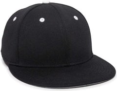 OC Sports TGS1930X Proflex Bamboo Charcoal Flat Visor Cap - Black White - Black White / 6 3/8’’ - 6 3/4’’