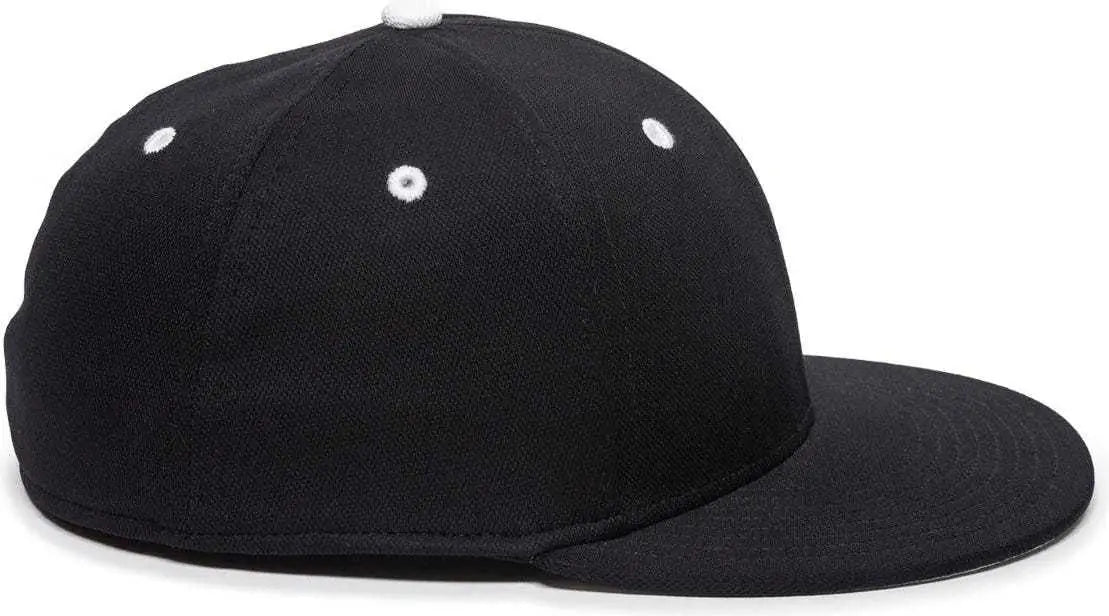 OC Sports TGS1930X Proflex Bamboo Charcoal Flat Visor Cap - Black White