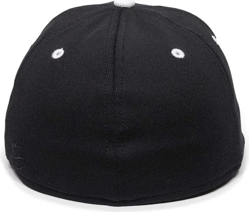 OC Sports TGS1930X Proflex Bamboo Charcoal Flat Visor Cap - Black White