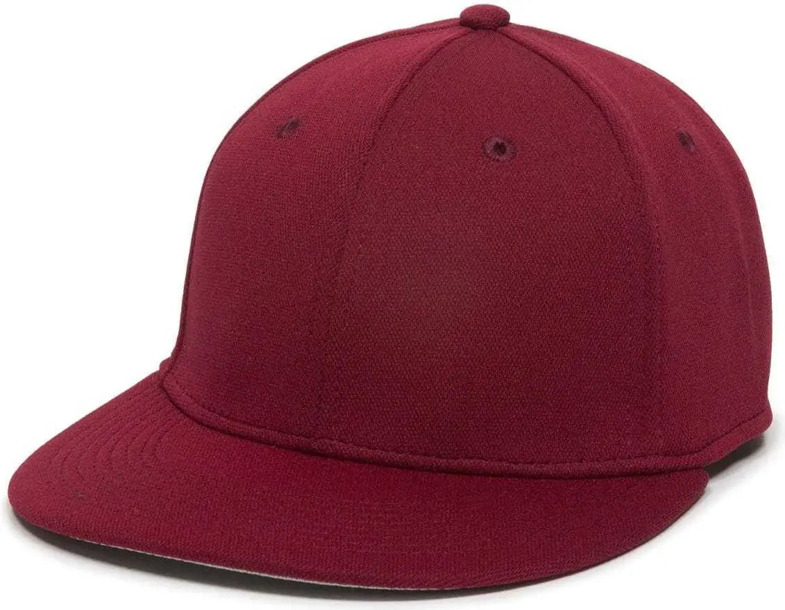 OC Sports TGS1930X Proflex Bamboo Charcoal Flat Visor Cap - Cardinal