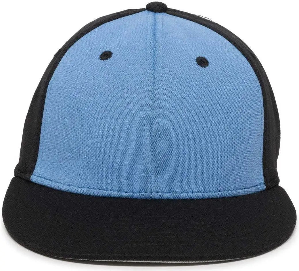 OC Sports TGS1930X Proflex Bamboo Charcoal Flat Visor Cap - Columbia Blue Black