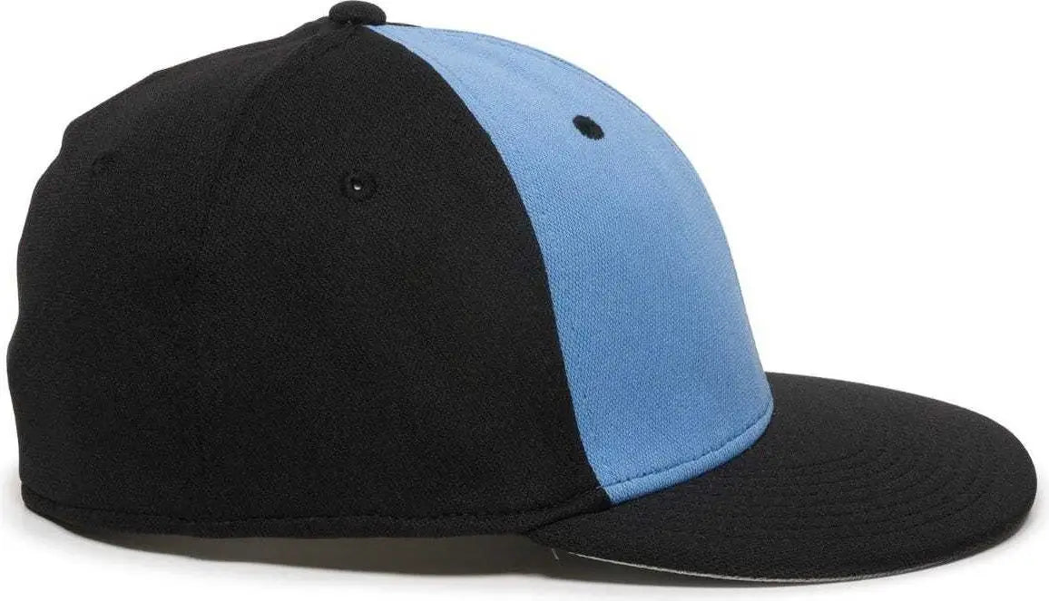 OC Sports TGS1930X Proflex Bamboo Charcoal Flat Visor Cap - Columbia Blue Black