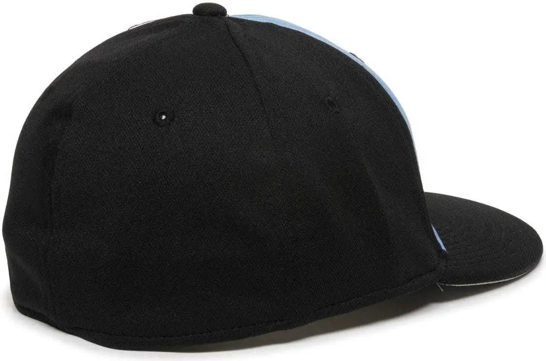 OC Sports TGS1930X Proflex Bamboo Charcoal Flat Visor Cap - Columbia Blue Black