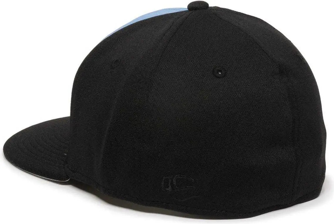 OC Sports TGS1930X Proflex Bamboo Charcoal Flat Visor Cap - Columbia Blue Black