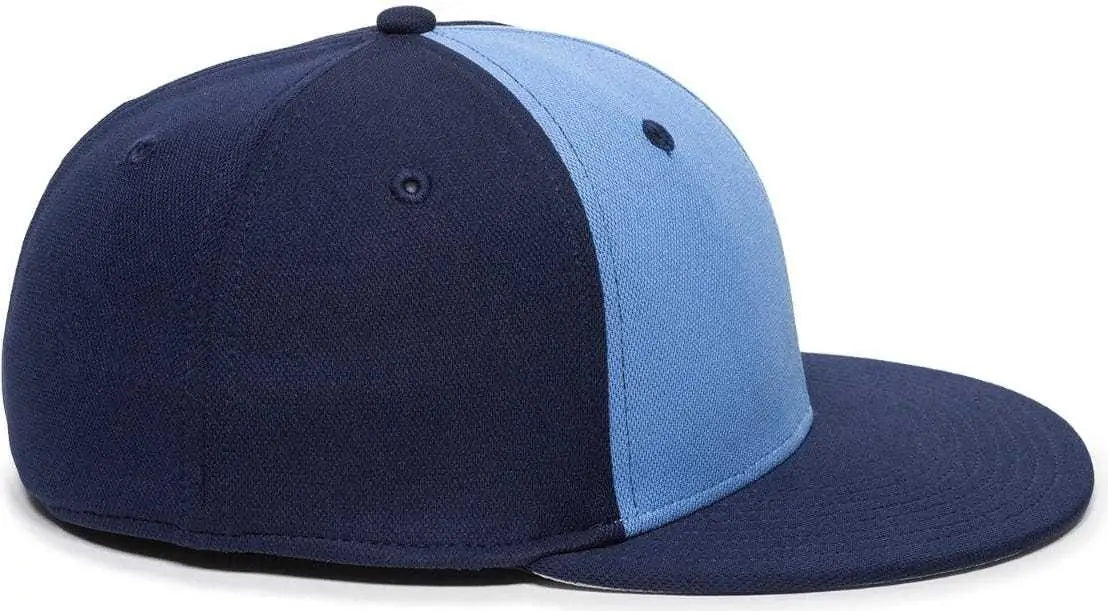 OC Sports TGS1930X Proflex Bamboo Charcoal Flat Visor Cap - Columbia Blue Navy
