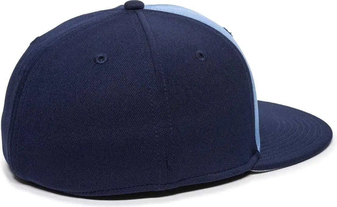 OC Sports TGS1930X Proflex Bamboo Charcoal Flat Visor Cap - Columbia Blue Navy