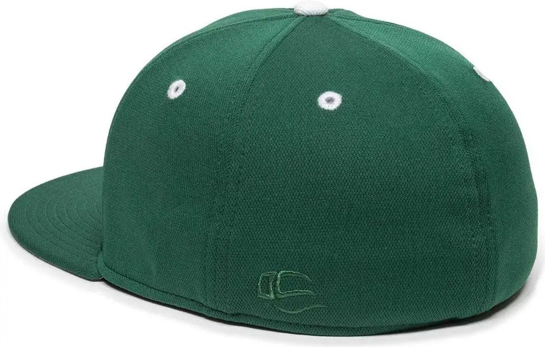 OC Sports TGS1930X Proflex Bamboo Charcoal Flat Visor Cap - Dark Green White