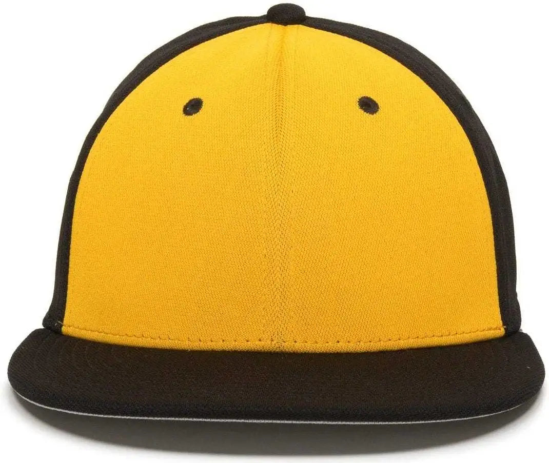 OC Sports TGS1930X Proflex Bamboo Charcoal Flat Visor Cap - Gold Black