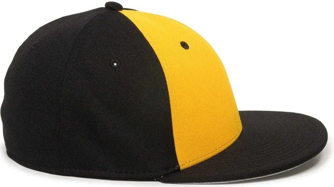 OC Sports TGS1930X Proflex Bamboo Charcoal Flat Visor Cap - Gold Black