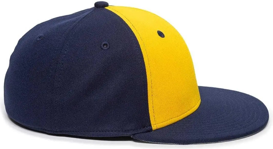 OC Sports TGS1930X Proflex Bamboo Charcoal Flat Visor Cap - Gold Navy