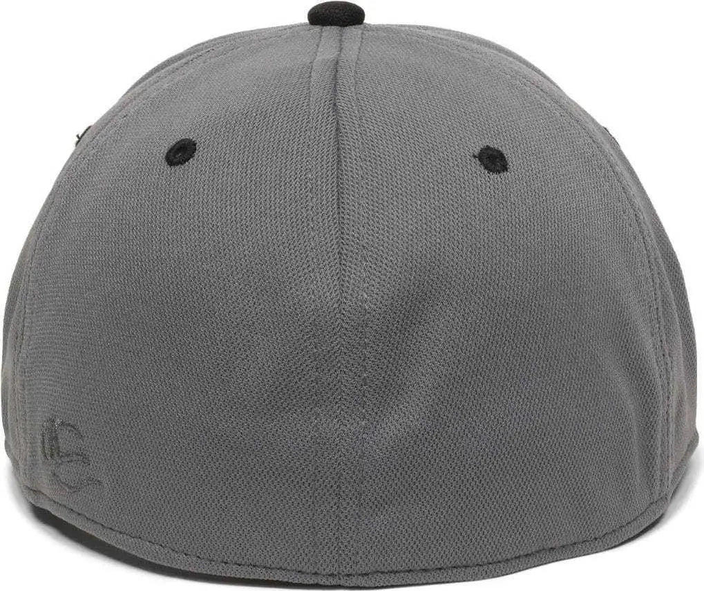 OC Sports TGS1930X Proflex Bamboo Charcoal Flat Visor Cap - Grap Black