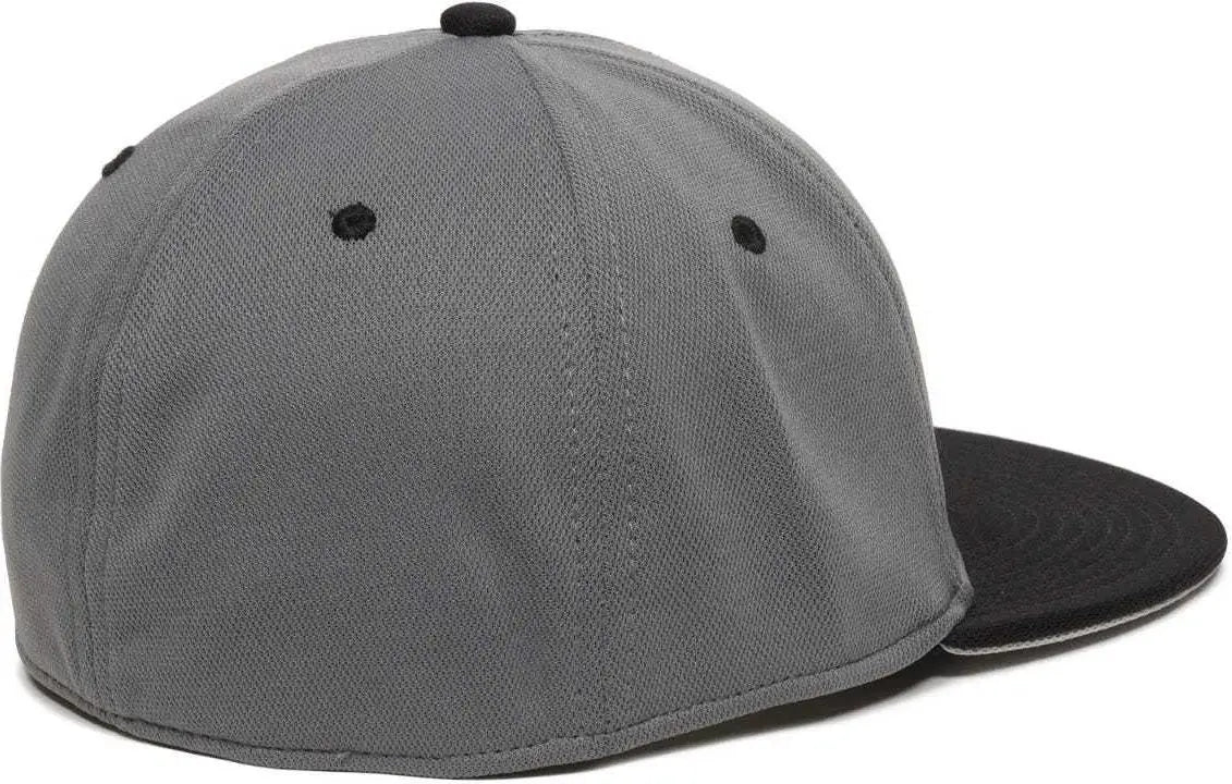 OC Sports TGS1930X Proflex Bamboo Charcoal Flat Visor Cap - Grap Black