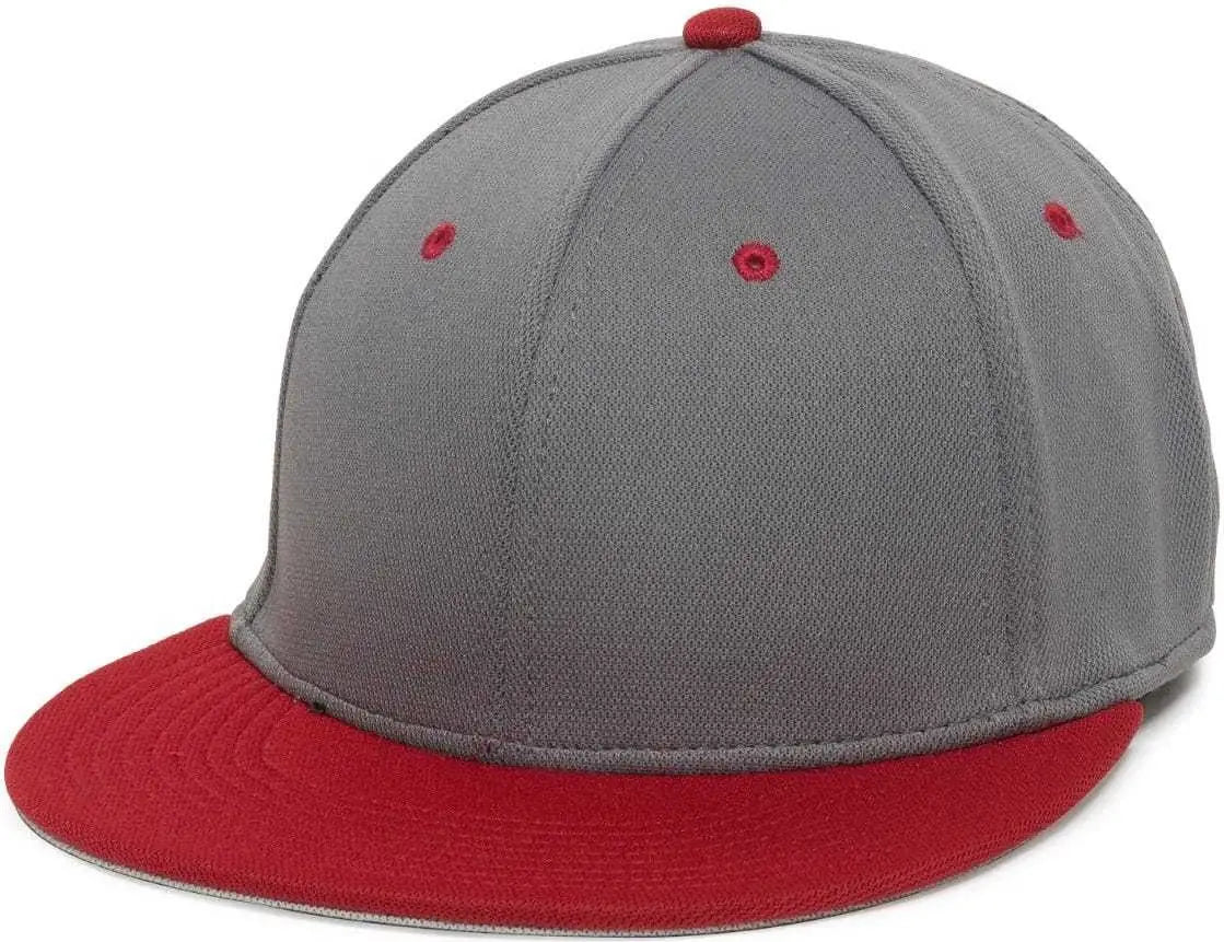 OC Sports TGS1930X Proflex Bamboo Charcoal Flat Visor Cap - Grap Red