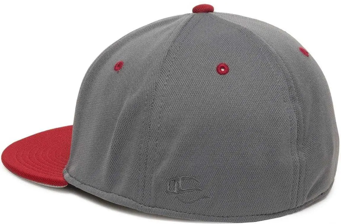 OC Sports TGS1930X Proflex Bamboo Charcoal Flat Visor Cap - Grap Red