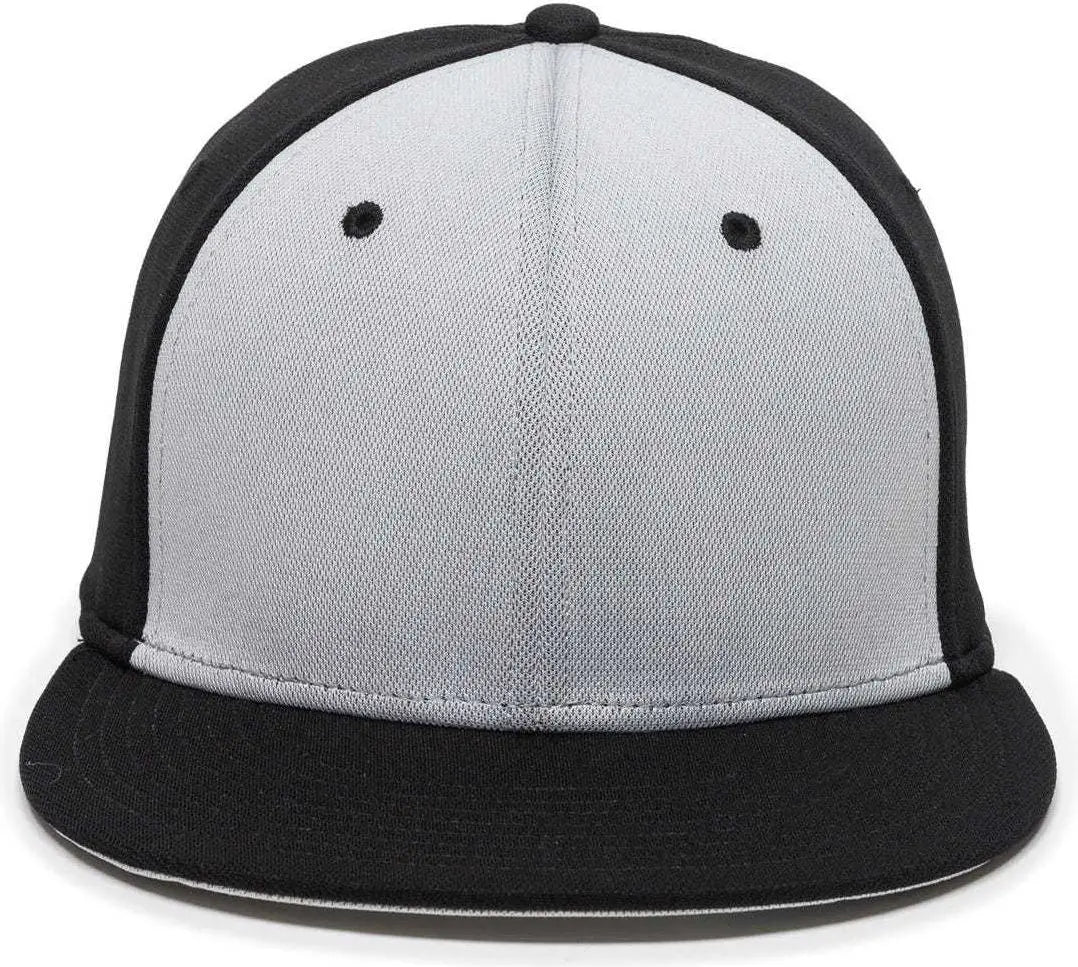 OC Sports TGS1930X Proflex Bamboo Charcoal Flat Visor Cap - Lt Gray Bk