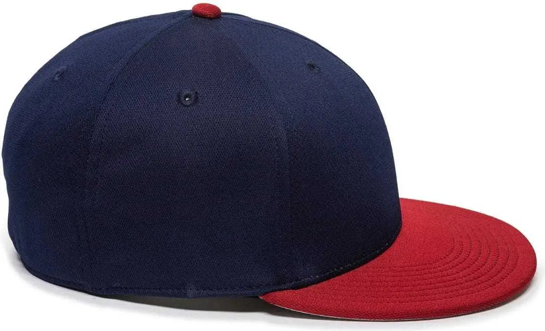 OC Sports TGS1930X Proflex Bamboo Charcoal Flat Visor Cap - Navy Red