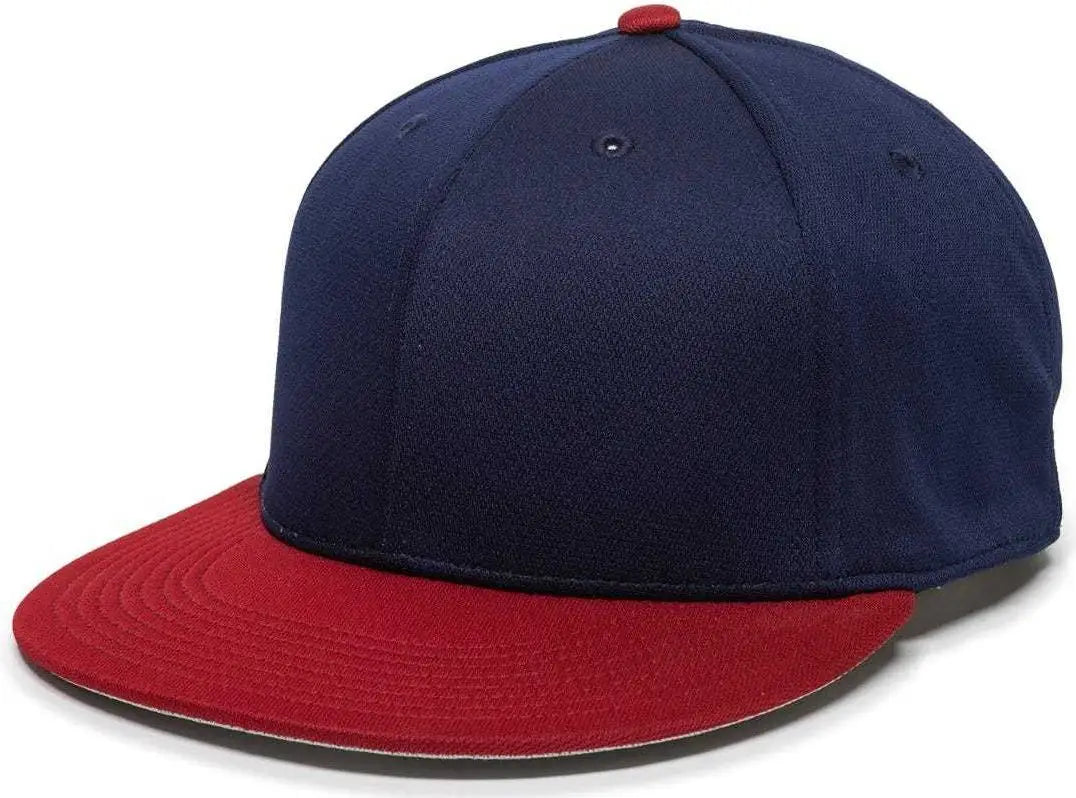 OC Sports TGS1930X Proflex Bamboo Charcoal Flat Visor Cap - Navy Red