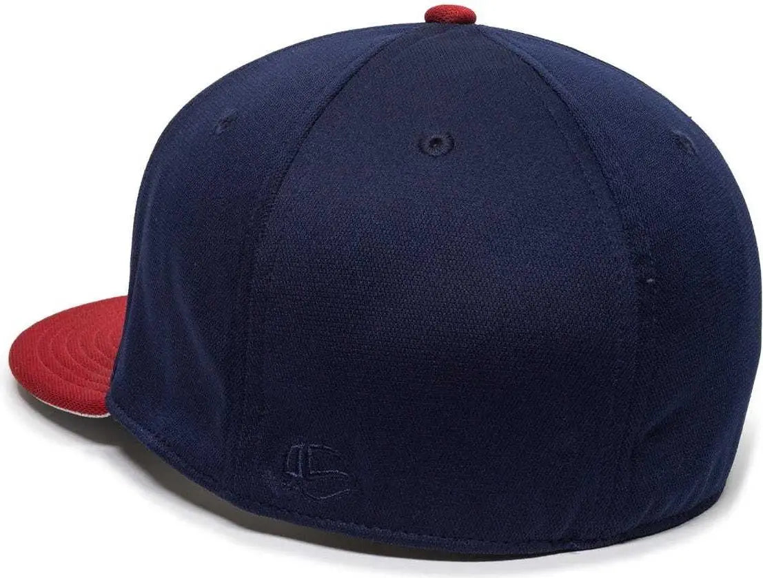 OC Sports TGS1930X Proflex Bamboo Charcoal Flat Visor Cap - Navy Red