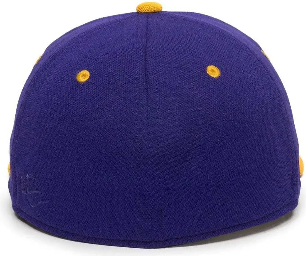 OC Sports TGS1930X Proflex Bamboo Charcoal Flat Visor Cap - Purple Gold