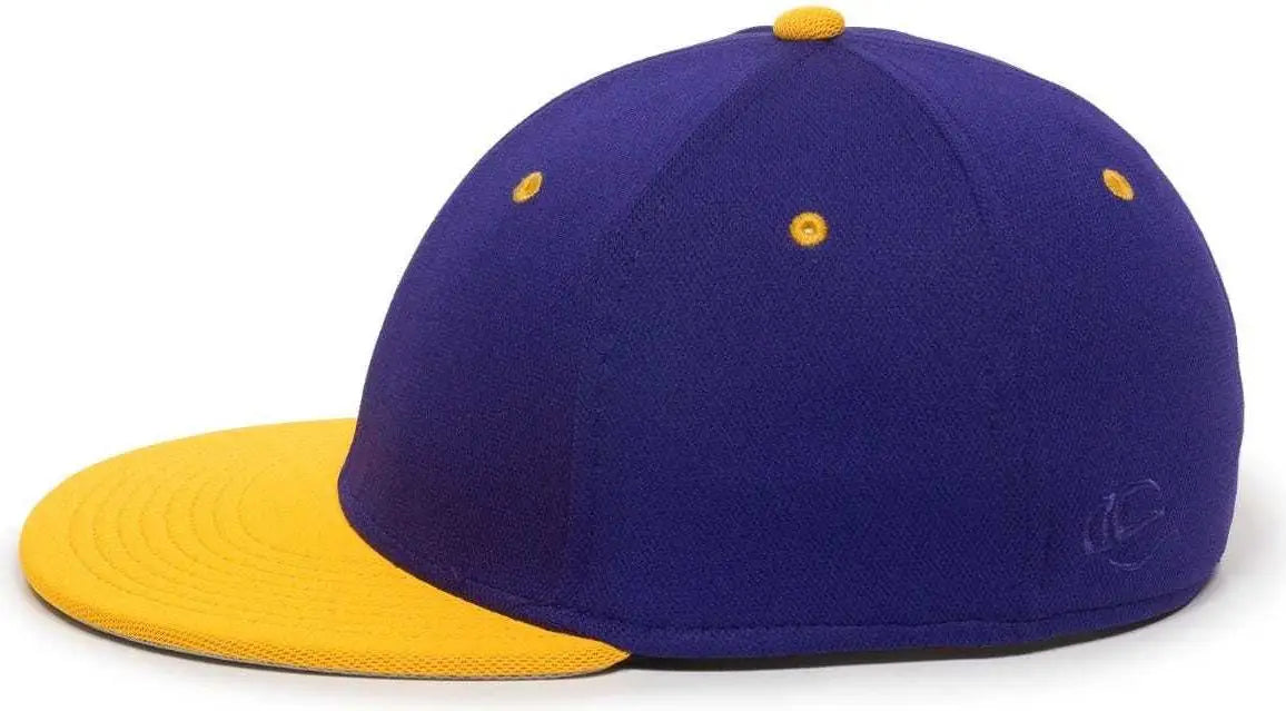 OC Sports TGS1930X Proflex Bamboo Charcoal Flat Visor Cap - Purple Gold