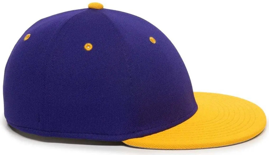 OC Sports TGS1930X Proflex Bamboo Charcoal Flat Visor Cap - Purple Gold