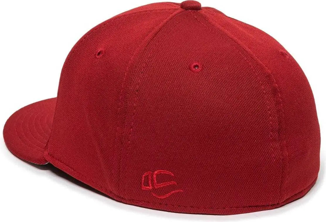 OC Sports TGS1930X Proflex Bamboo Charcoal Flat Visor Cap - Red