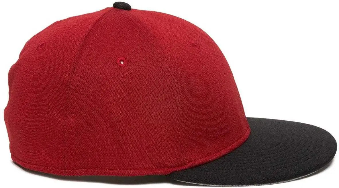 OC Sports TGS1930X Proflex Bamboo Charcoal Flat Visor Cap - Red Black
