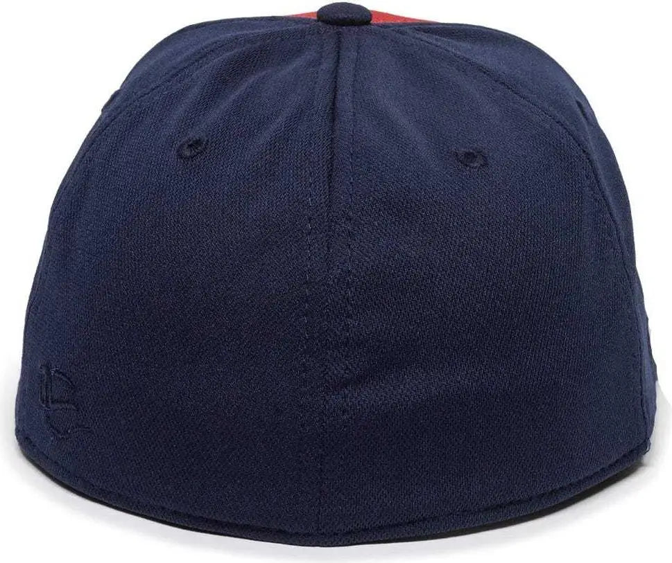 OC Sports TGS1930X Proflex Bamboo Charcoal Flat Visor Cap - Red Navy