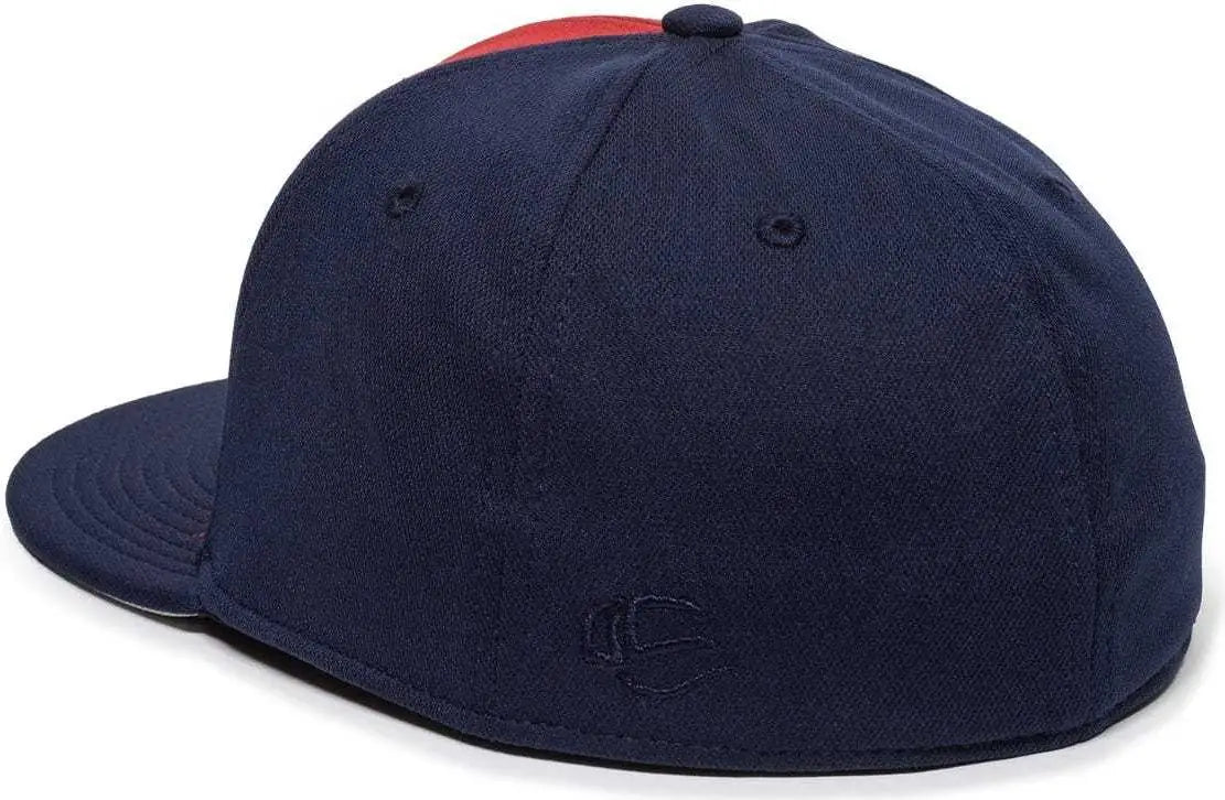 OC Sports TGS1930X Proflex Bamboo Charcoal Flat Visor Cap - Red Navy