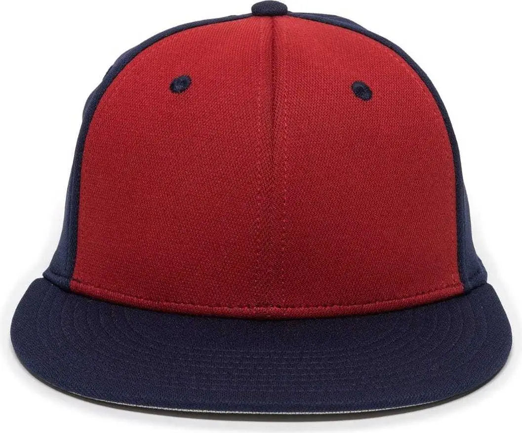 OC Sports TGS1930X Proflex Bamboo Charcoal Flat Visor Cap - Red Navy