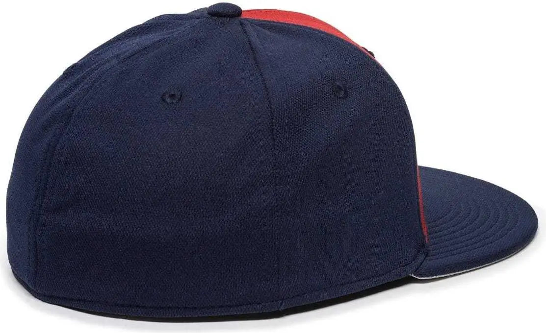 OC Sports TGS1930X Proflex Bamboo Charcoal Flat Visor Cap - Red Navy