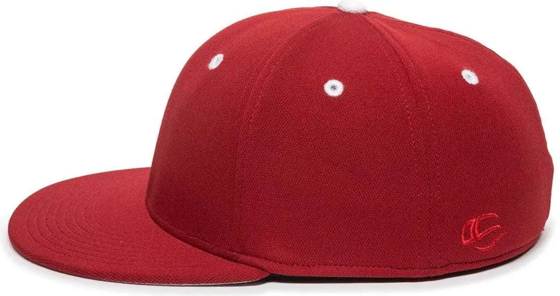OC Sports TGS1930X Proflex Bamboo Charcoal Flat Visor Cap - Red White