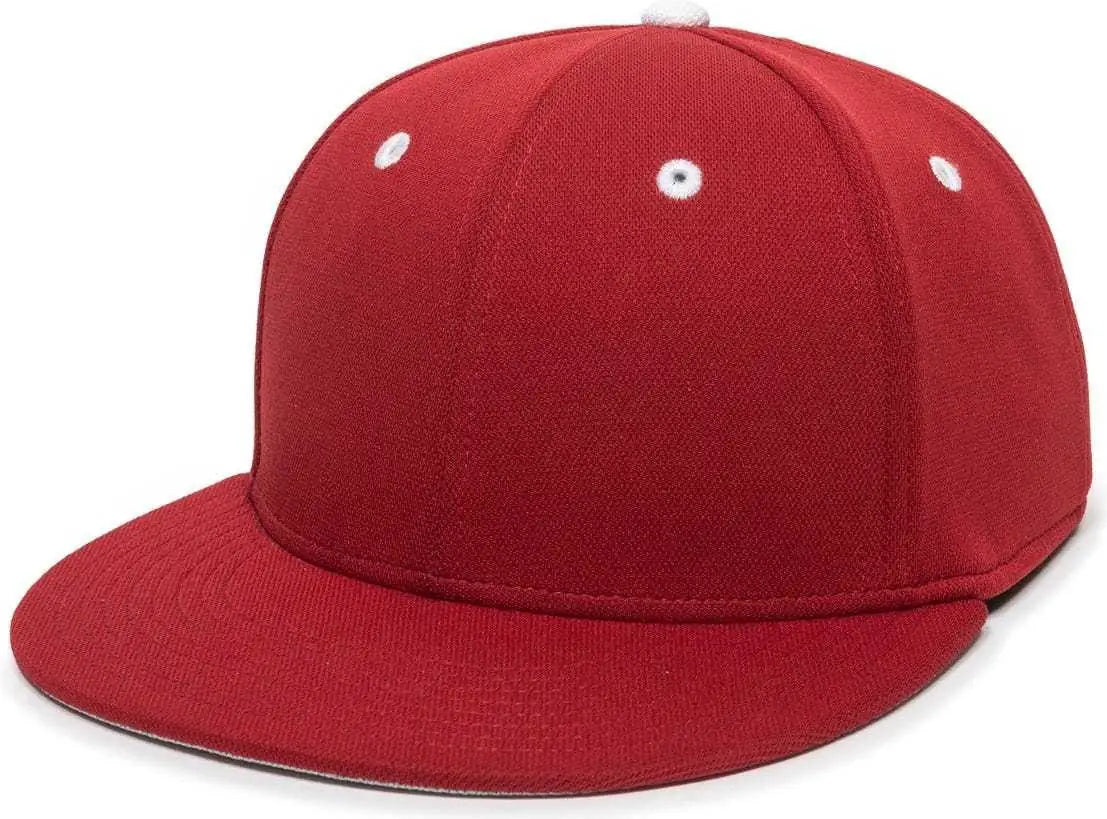OC Sports TGS1930X Proflex Bamboo Charcoal Flat Visor Cap - Red White