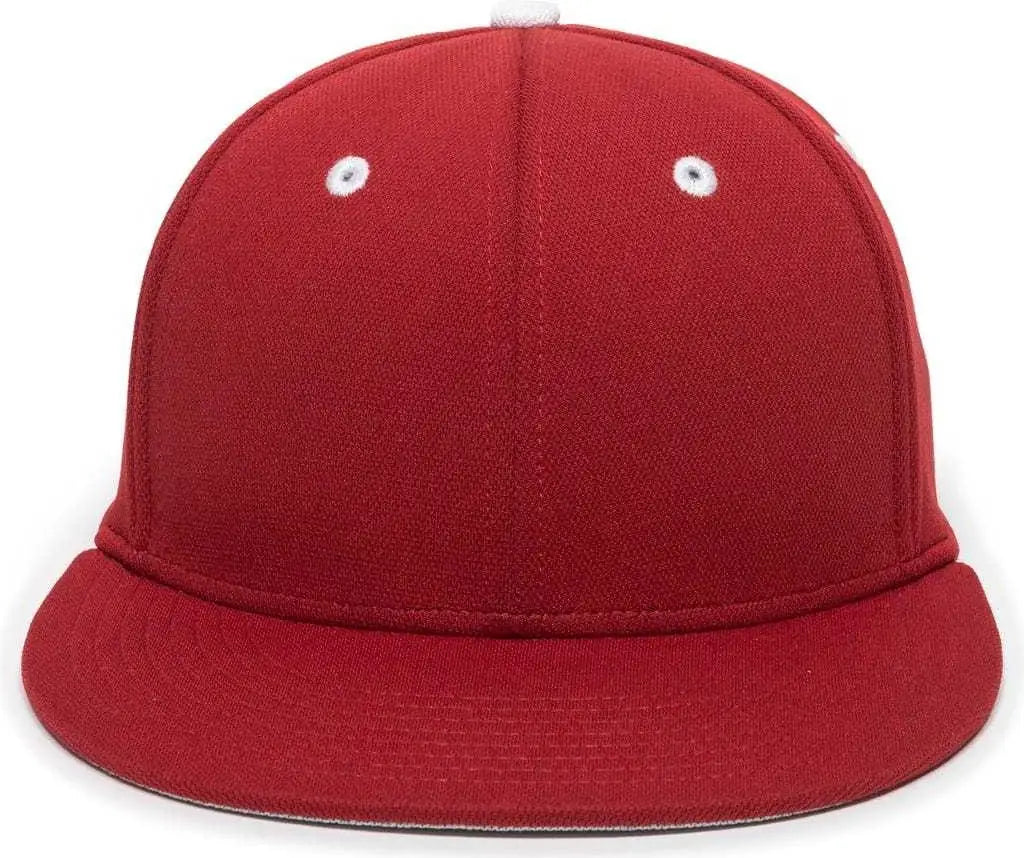 OC Sports TGS1930X Proflex Bamboo Charcoal Flat Visor Cap - Red White