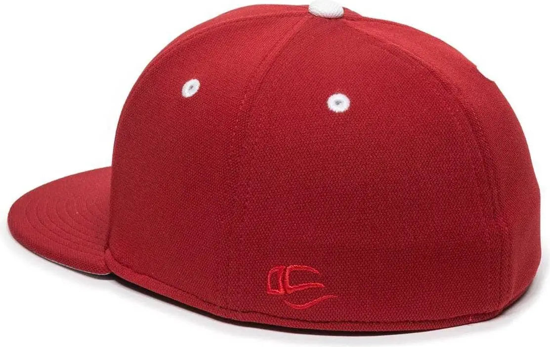 OC Sports TGS1930X Proflex Bamboo Charcoal Flat Visor Cap - Red White
