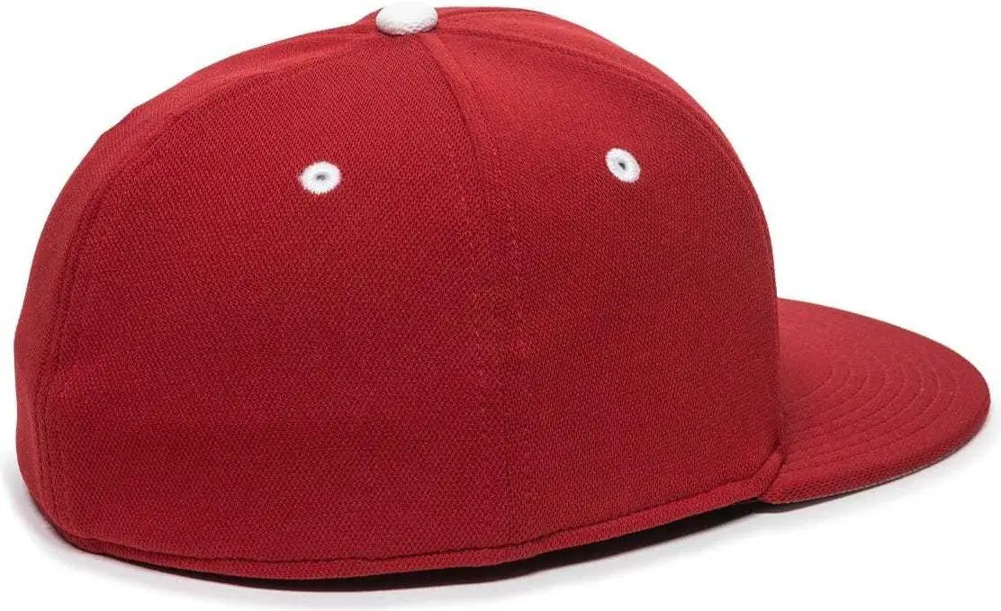 OC Sports TGS1930X Proflex Bamboo Charcoal Flat Visor Cap - Red White