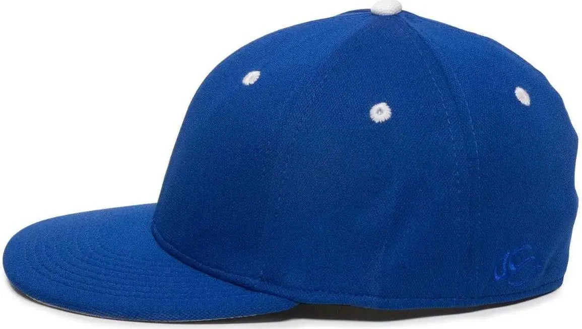 OC Sports TGS1930X Proflex Bamboo Charcoal Flat Visor Cap - Royal White