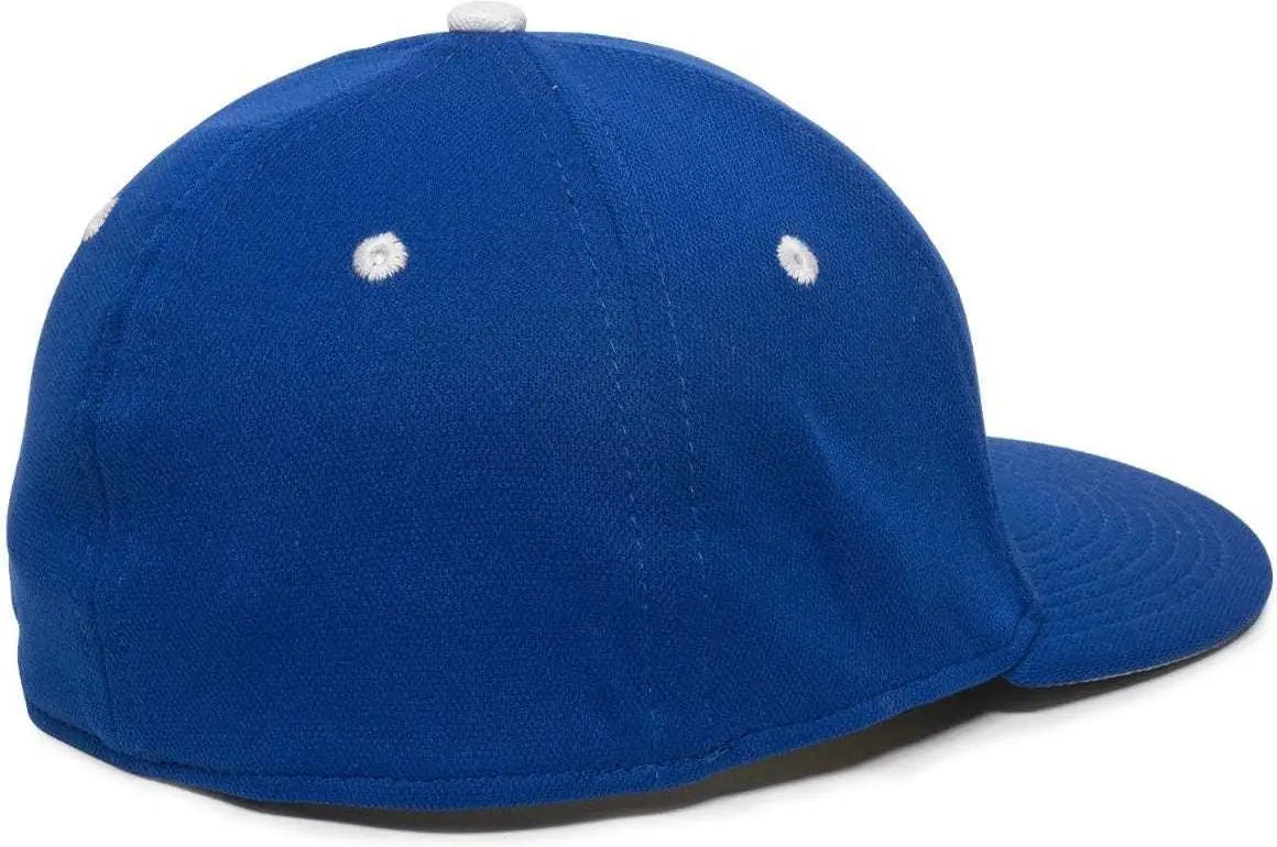 OC Sports TGS1930X Proflex Bamboo Charcoal Flat Visor Cap - Royal White