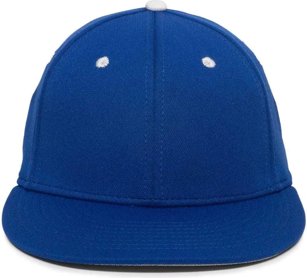 OC Sports TGS1930X Proflex Bamboo Charcoal Flat Visor Cap - Royal White