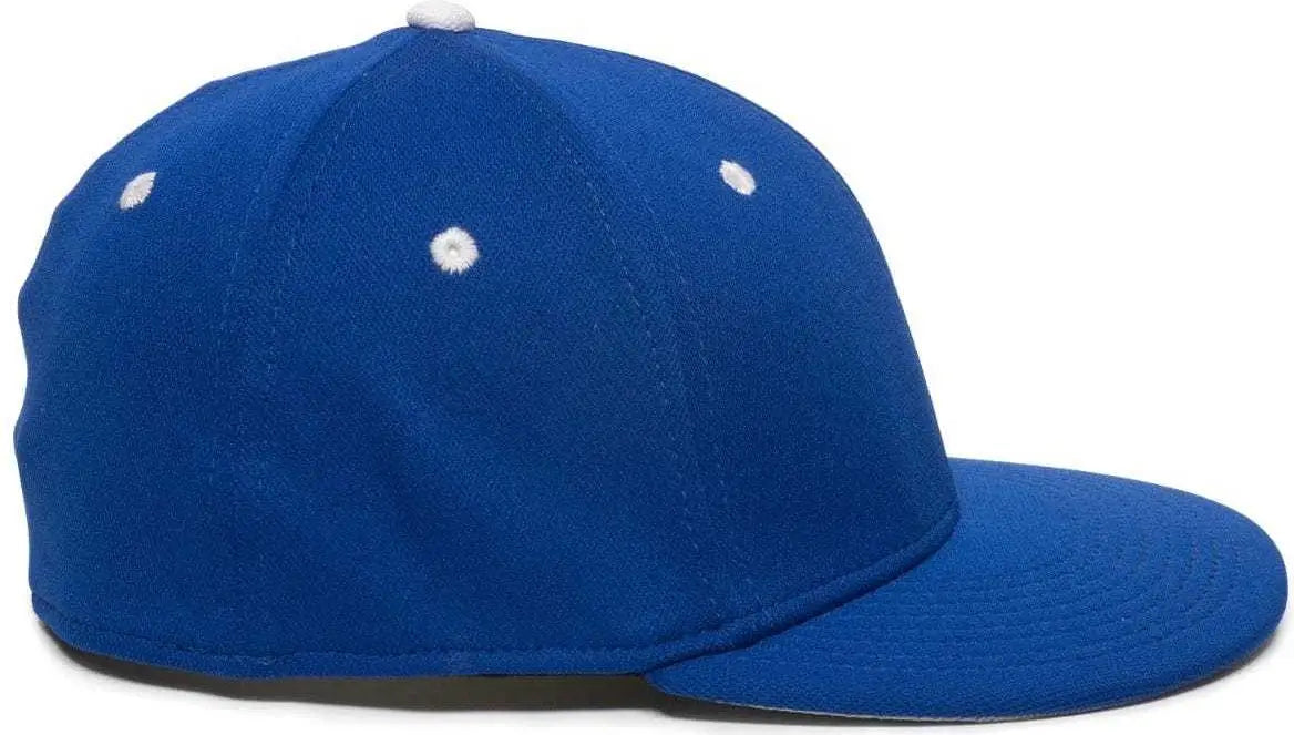 OC Sports TGS1930X Proflex Bamboo Charcoal Flat Visor Cap - Royal White