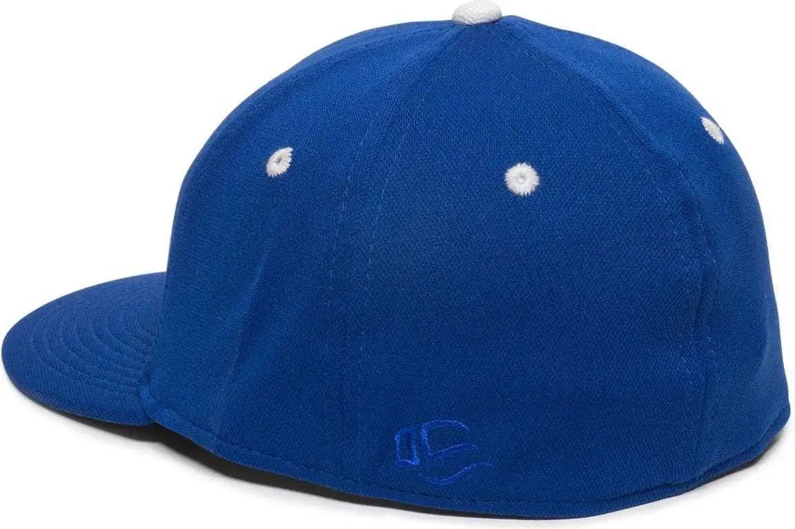 OC Sports TGS1930X Proflex Bamboo Charcoal Flat Visor Cap - Royal White