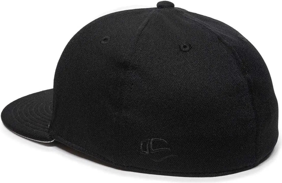 OC Sports TGS1930X Proflex Bamboo Charcoal Flat Visor Cap - Wh Bk Bk