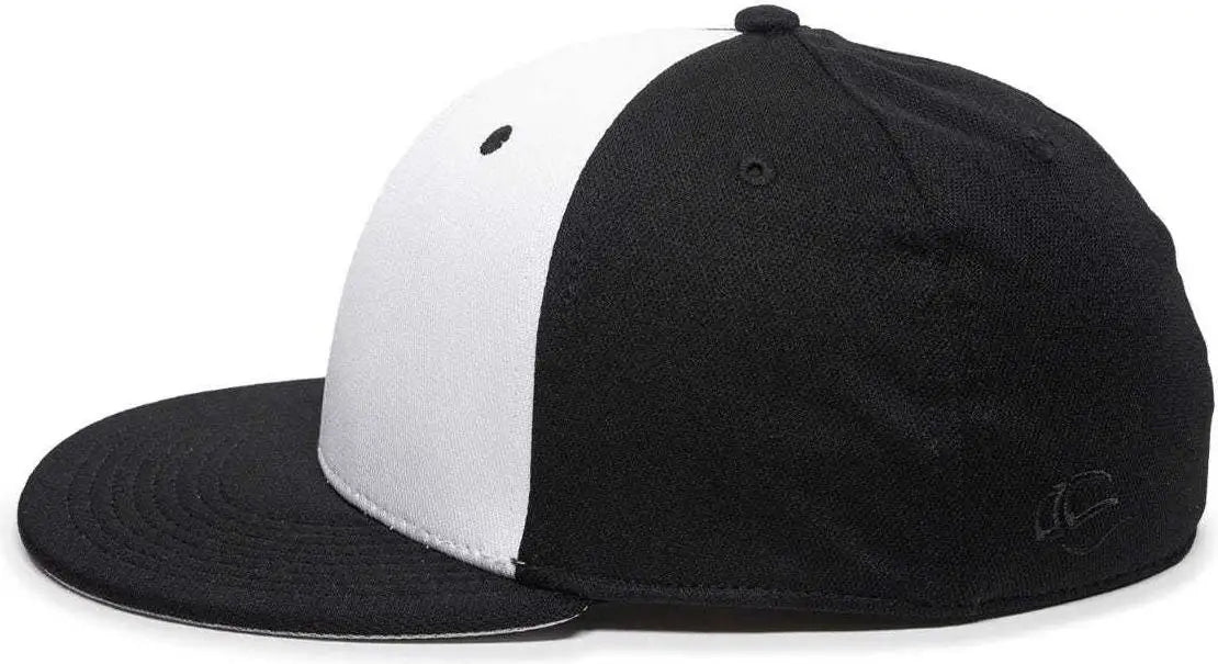 OC Sports TGS1930X Proflex Bamboo Charcoal Flat Visor Cap - Wh Bk Bk