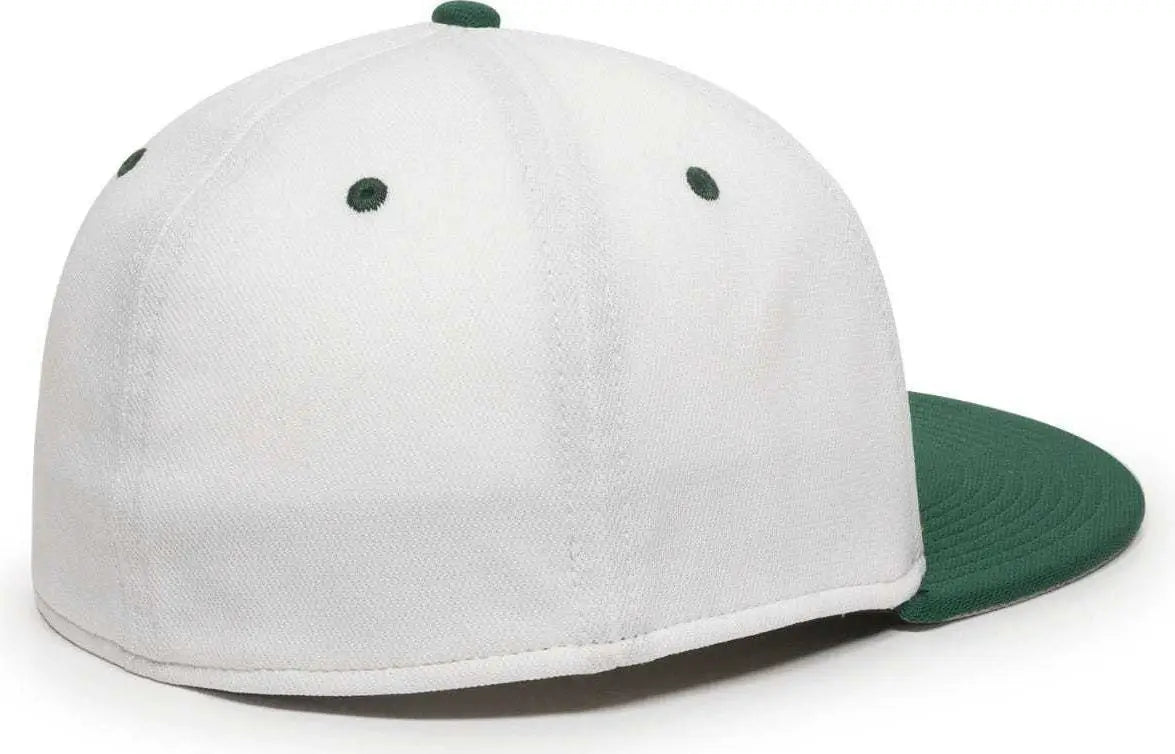 OC Sports TGS1930X Proflex Bamboo Charcoal Flat Visor Cap - Wh Dark Gn