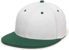 OC Sports TGS1930X Proflex Bamboo Charcoal Flat Visor Cap - Wh Dark Gn