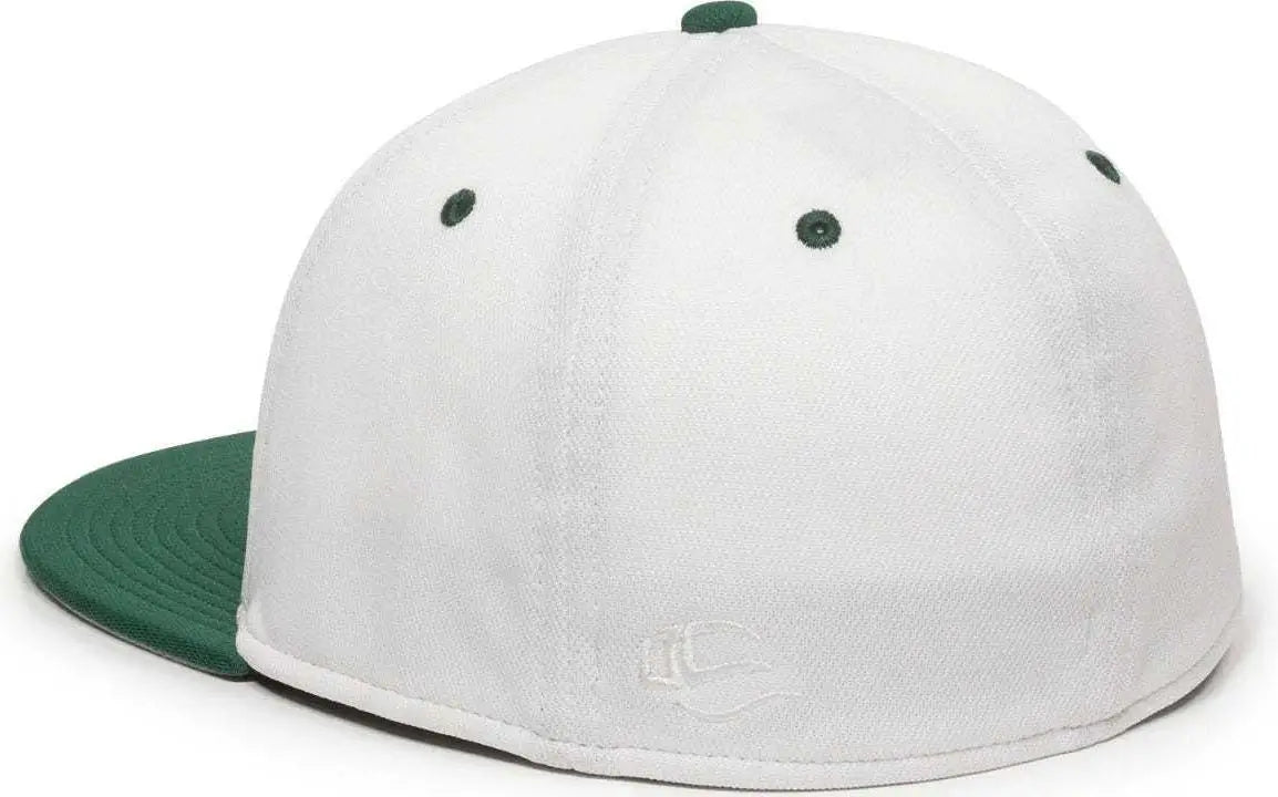 OC Sports TGS1930X Proflex Bamboo Charcoal Flat Visor Cap - Wh Dark Gn