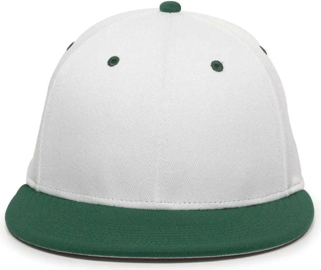 OC Sports TGS1930X Proflex Bamboo Charcoal Flat Visor Cap - Wh Dark Gn