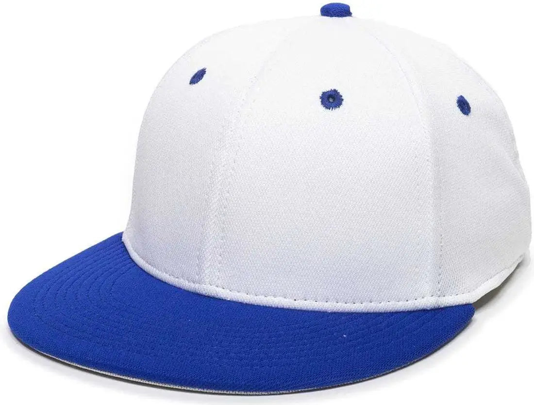 OC Sports TGS1930X Proflex Bamboo Charcoal Flat Visor Cap - Wh Royal