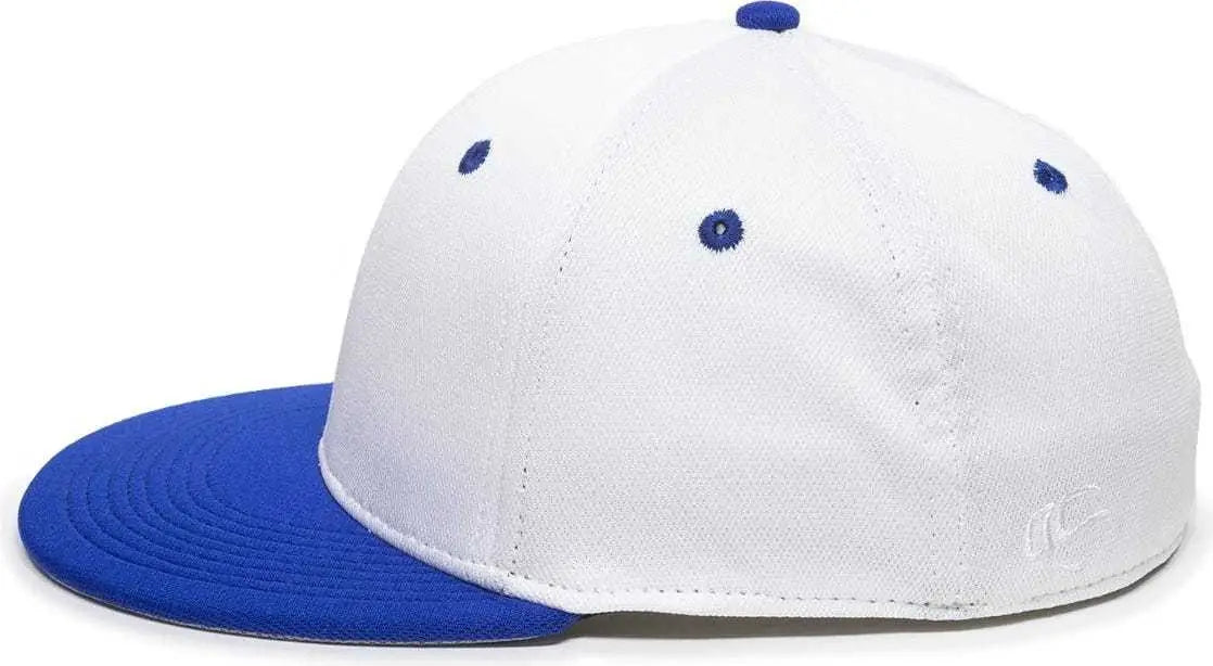 OC Sports TGS1930X Proflex Bamboo Charcoal Flat Visor Cap - Wh Royal